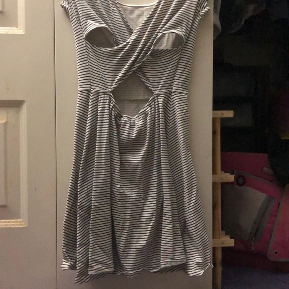 American eagle white/ striped dress - Picture 4 of 4